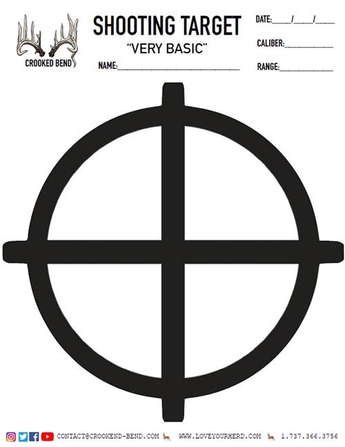 Free Printable Shooting Targets Crooked Bend