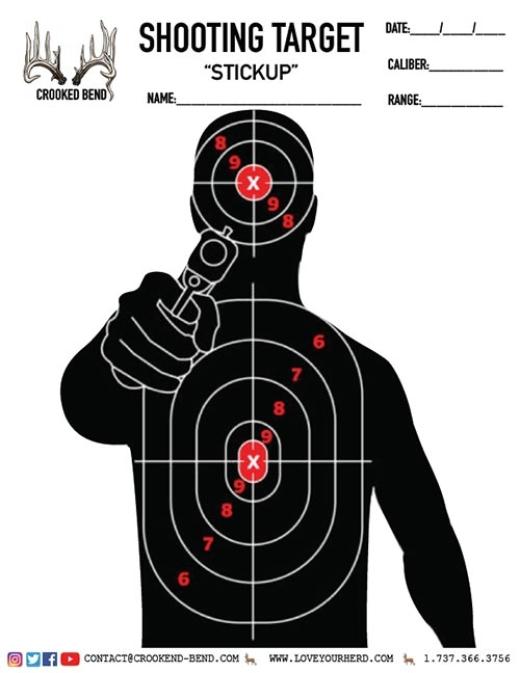 Stickup Free Printable Shooting Targets