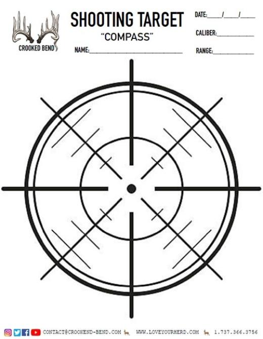 Compass Free Printable Shooting Targets