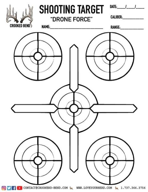 Drone Force Free Printable Shooting Target