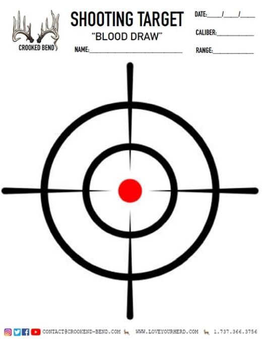 Blood Draw Free Printable Shooting Targets