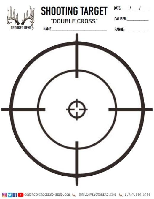 Double Cross Free Printable Shooting Targets