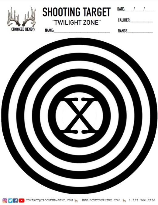 Twilight Zone Printable Target