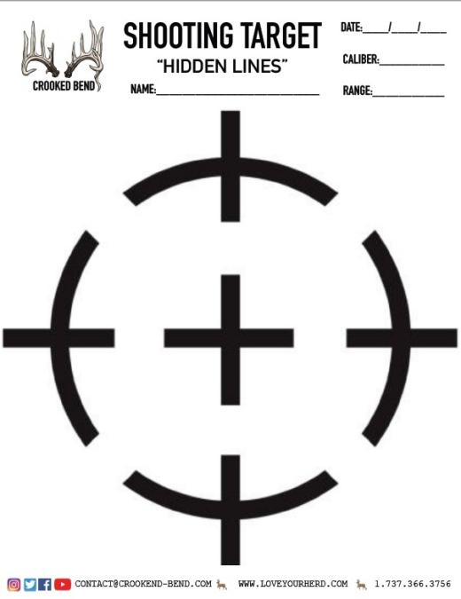 Hidden Lines Printable Target