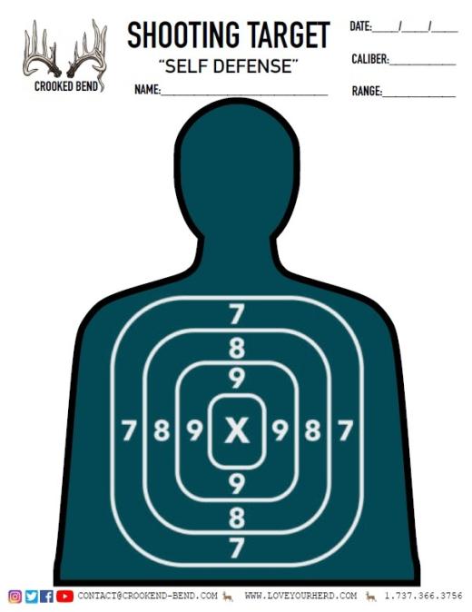 Self Defense Printable Target