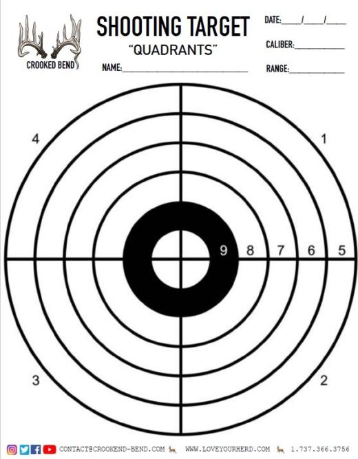 Quadrants Printable Target