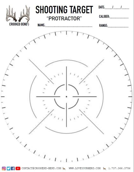 Protractor Printable Target