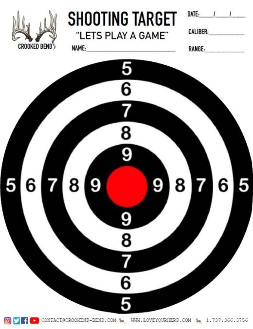 Lets Play A Game Printable Target