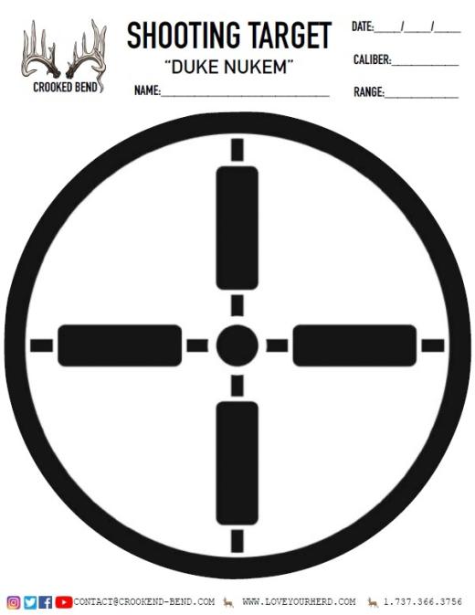 Duke Nukem Printable Target