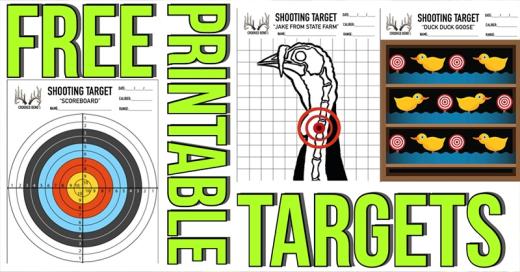 FREE Printable Shooting Targets