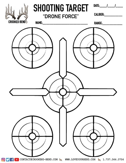 drone force free printable shooting targets crooked bend